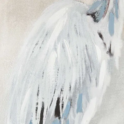 Napa Home & Garden Heron Pair Hand-embellished Giclees Set Of 2 In Blue