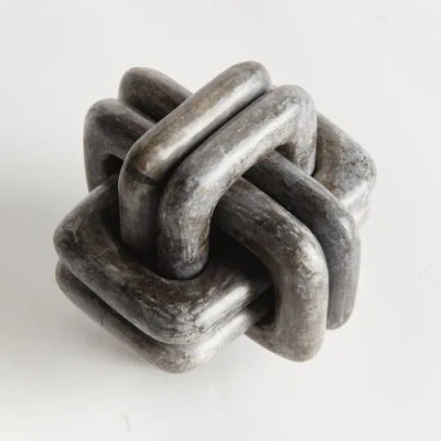 Napa Home & Garden Knot Marble Sculpture In Gray