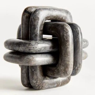 Napa Home & Garden Knot Marble Sculpture In Gray