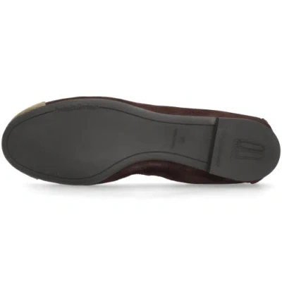 Pretty Ballerinas Round Toe Elasticated Ballet Flat In Brown