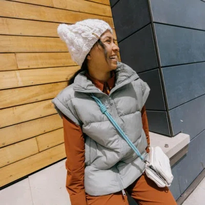 Turtle Fur Millie Wool Pom Beanie In Blue