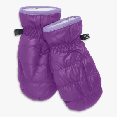 Primary Kids Lightweight Puffer Mittens In Purple