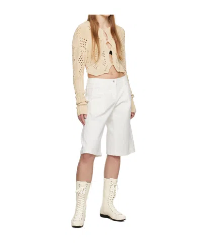 Open Yy Argyle Pattern Cardigan In Neutral