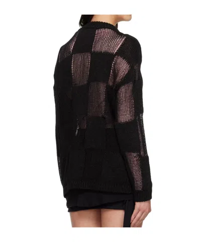 Open Yy Hollow Sweater In Black