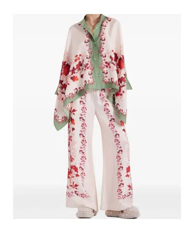 La Doublej Floral-print Palazzo Pants In Multi