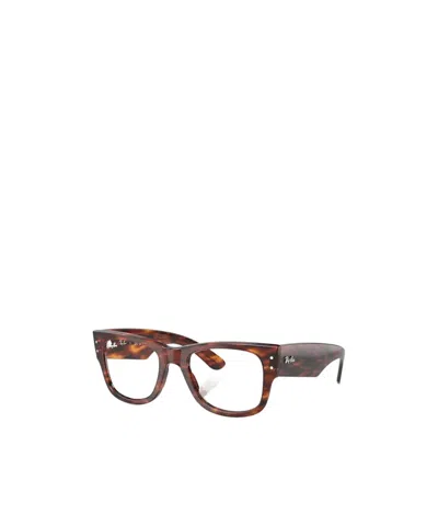 Ray Ban 51mm Square Mega Wayfarer In Brown