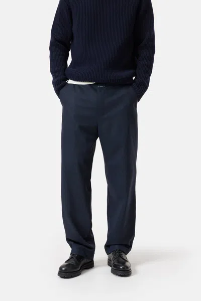 Closed Wool Trousers In Blue