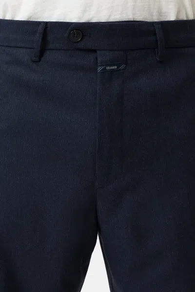 Closed Wool Trousers In Blue