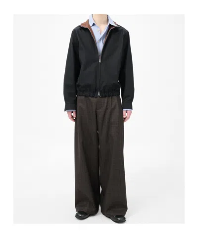 Our Legacy Twill Bomber Jacket In Black