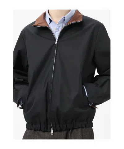 Our Legacy Twill Bomber Jacket In Black