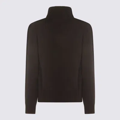 Givenchy Turtleneck Logo Wool-cashmere Sweater In Black