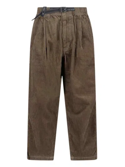 And Wander Corduroy Pants With Belt In Brown