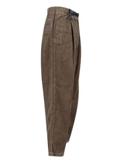 And Wander Corduroy Pants With Belt In Brown