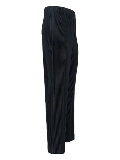 Issey Miyake Cropped Pleated Trousers For Modern Look In Multi