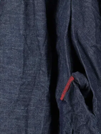 Daniela Gregis High Neck Long Sleeve Top For Casual Wear In Blue