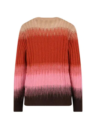 Fendi Gradient Mohair And Wool Fitted Jumper Clothing In Multi