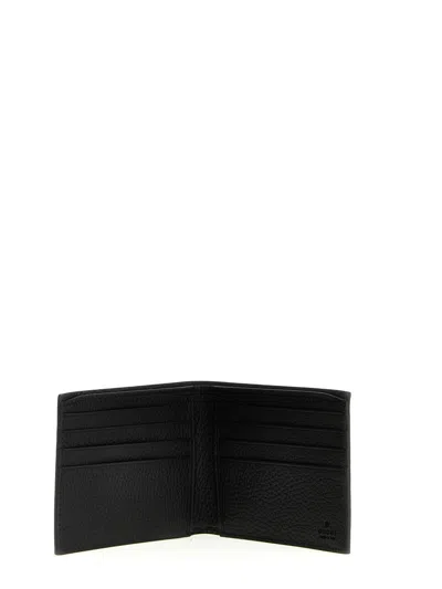 Gucci Jumbo Gg Leather Wallet In Black