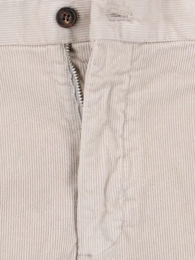Incotex Straight Trousers With Pockets And Belt Loops In Gray