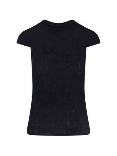 Paloma Wool Crew Neck Short-sleeved Sweater In Black