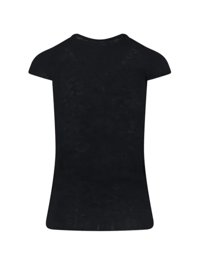 Paloma Wool Crew Neck Short-sleeved Sweater In Black