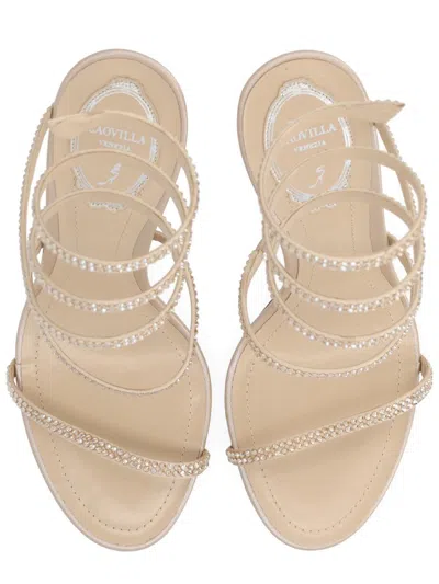 René Caovilla Sandalo Cleo In Neutral