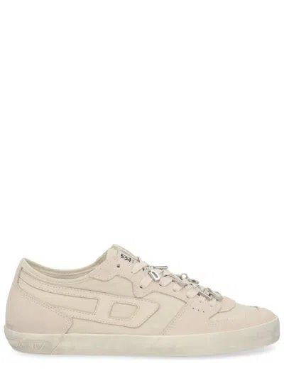 Diesel Suede Low-top Sneakers Rubber Sole In Pink