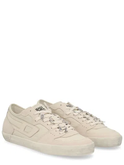 Diesel Suede Low-top Sneakers Rubber Sole In Pink
