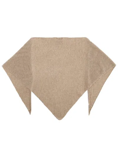 Guest In Residence Triangle Scarf In Brown