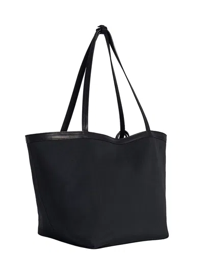The Row Double Handle Shoulder Bag In Black