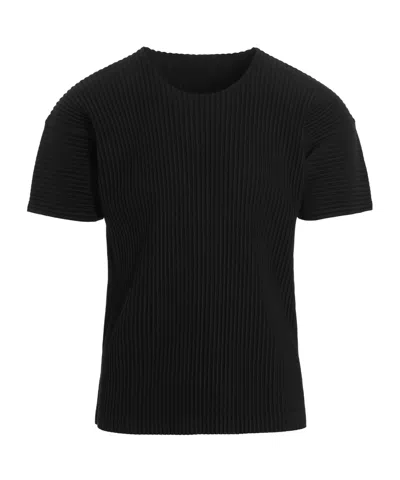 Issey Miyake Basics T-shirt Black In Black