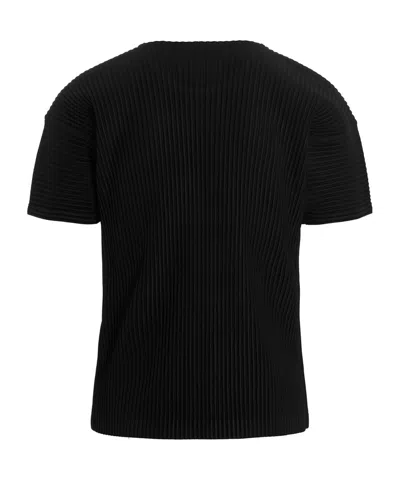Issey Miyake Basics T-shirt Black In Black