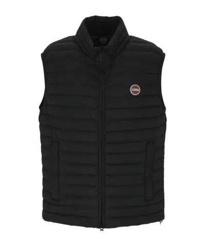 Colmar Quilted Sleeveless Vest In Black