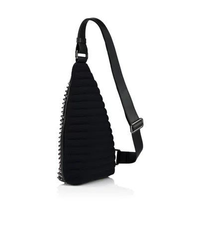 Christian Louboutin Funky Slingback Leather Backpack In Black
