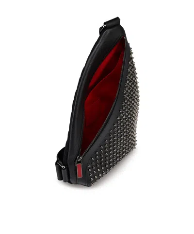 Christian Louboutin Funky Slingback Leather Backpack In Black