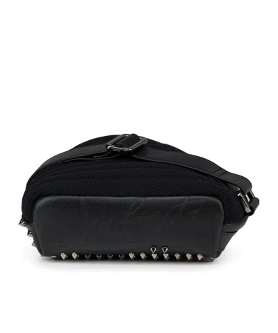 Christian Louboutin Funky Slingback Leather Backpack In Black