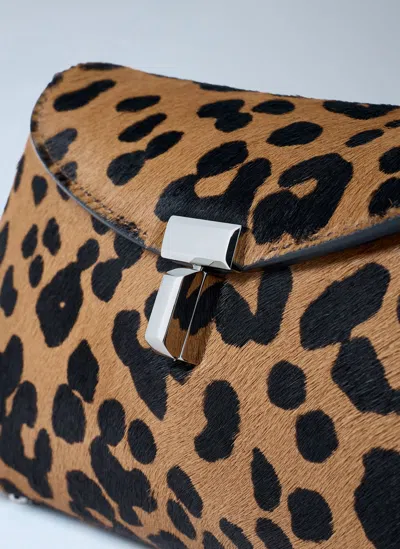 Totême Leopard-print Clutch Bag In Brown