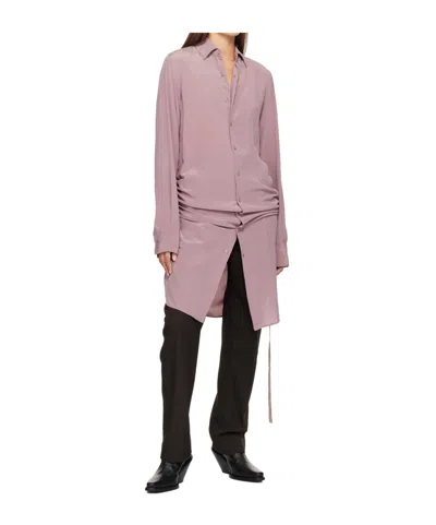 Ann Demeulemeester Purple Sandrina High Comfort Shirt In Purple