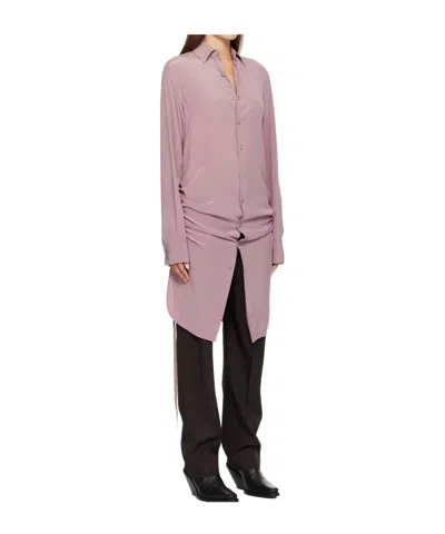 Ann Demeulemeester Purple Sandrina High Comfort Shirt In Purple