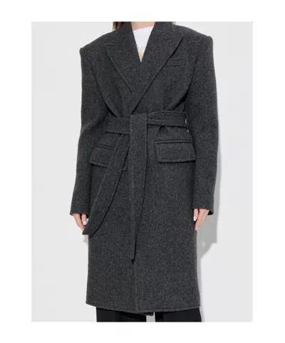Dsquared2 Wool Coat In Gray