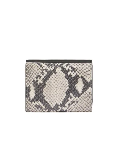 Marni Python-print Wallet In Black