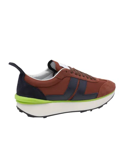 Lanvin Nylon Sneakers Suede Accents In Multi
