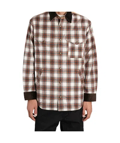Junya Watanabe Check Overshirt Jacket Jackets And Coats Brown In Gray