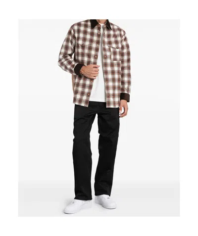 Junya Watanabe Check Overshirt Jacket Jackets And Coats Brown In Gray