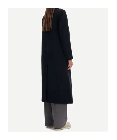 Samsoe & Samsoe Falcon Double-breasted Coat In Black