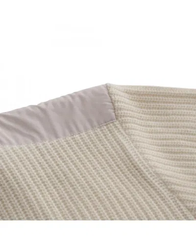 Paul & Shark Long-sleeved Patchwork Cardigan In Brown