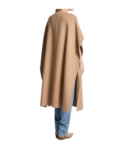 Michael Kors Double-sided Cloak In Brown