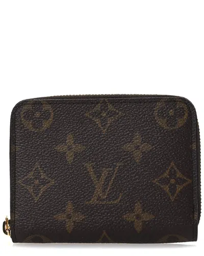 Pre-owned Louis Vuitton Brown Monogram Coated Canvas Zippy Coin Purse (authentic Pre-  Loved)