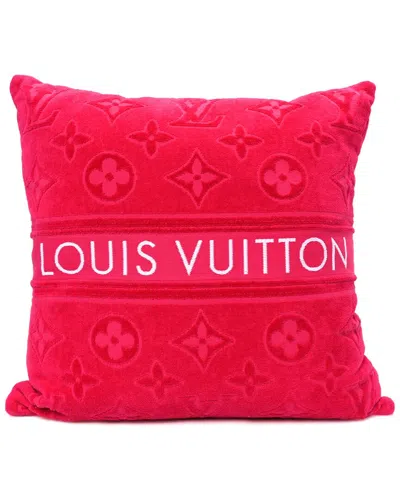 Pre-owned Louis Vuitton Cotton Beach Cushion Pillow (authentic Pre-loved)