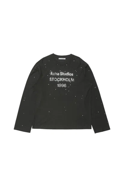 Acne Studios Logo Long Sleeve Crewneck T-shirt