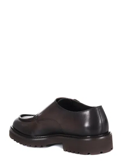 Doucal's Leather Monk-strap In Brown